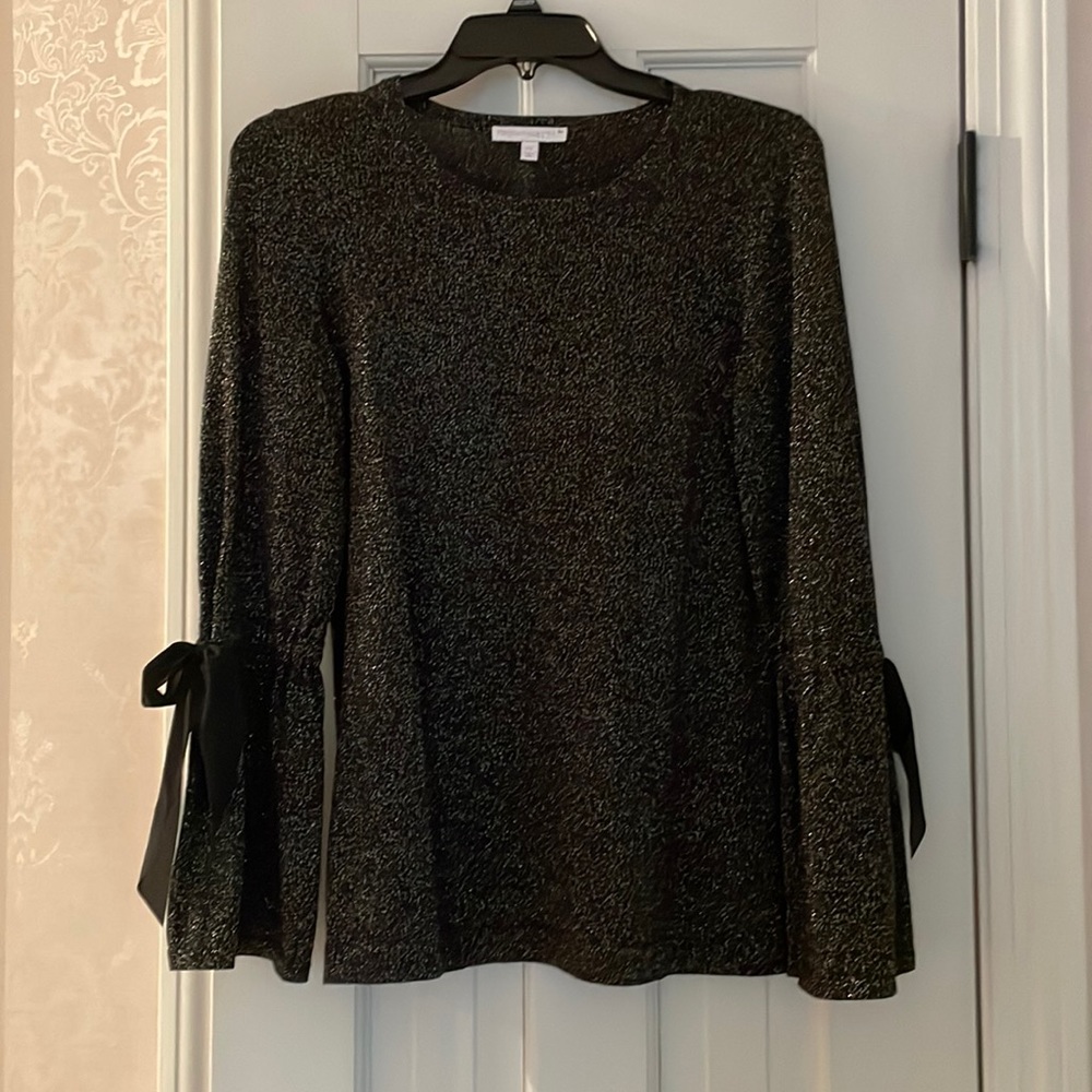 Rsvp By Talbots Sparkly Festive Top - image 1